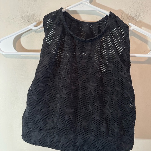 ADAM SELMAN SPORT Mesh Star Bra Women’s Small Black - Picture 1 of 5